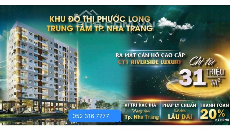 Căn hộ 5 Sao mặt tiền đường vành đai 2.Trung tâm KĐT Phước Long Nha Trang Giá đầu tư. x